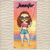 Personalized Beach Towel - Family Summer Vacation - Gift For Family, Friend