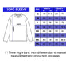 Long Sleeve Size Chart