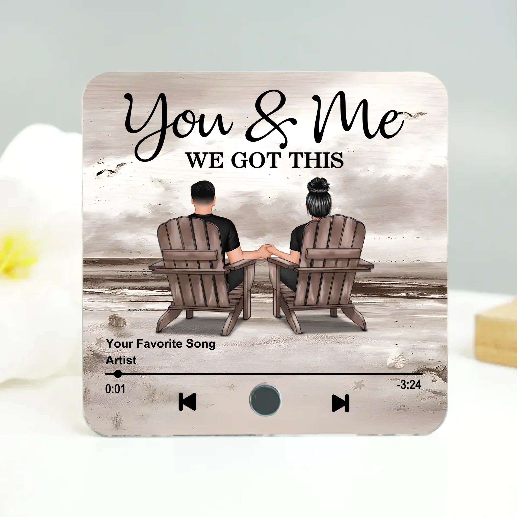 Mockup Music Fridge Magnet