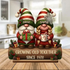 Custom Couple Growing Old Together Plaque, Christmas Decor