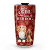 Toile Dog Cartoon Christmas - Personalized Custom Tumbler