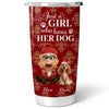 Toile Dog Cartoon Christmas - Personalized Custom Tumbler