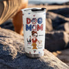 Lovely Dog Mom - Personalized Custom 3D Inflated Effect Tumbler