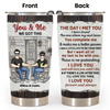 Personalized Tumbler Cup - The Day I Met You - Gift For Couples, Husband, Wife, Boyfriend, Girlfriend, Wedding Gift, Anniversary Gift