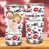 Personalized Couple Tumbler - I Love You - Unique Gift Ideas For Couples