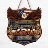 USA 250th Anniversary Eagle - Personalized Wood Sign