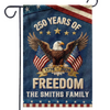 250 Years of USA - Personalized Flag - Patriotic Family Name Garden Flag
