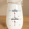 Mockup Ceramic Flower Vase-White-L