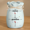 Mockup Ceramic Flower Vase-Blue-S