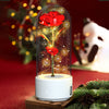 Everlasting Enchanted Rose of Love – Preserved Bloom in Glass Dome with LED Lights