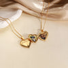 Heart-Shaped Locket Necklace with Custom Photo - A Sentimental Gift