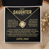 Crown Might Tilt But Don't Ever Let It Fall, Knot Necklace