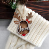 Personalized Reindeer Wooden Ornaments – Add Rustic Charm to Your Christmas Tree