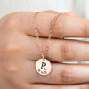 Custom Disc Necklace with Initial and Birth Date – A Perfect Personalized Gift