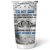 To My Son First Father's Day - Personalized Custom Tumbler