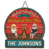 Cheers To Backyard Memories - Personalized Custom Wood Sign