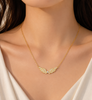 Crystal Angel Wing Necklace for Women – Silver Rhinestone Wings Pendant Jewelry Gift