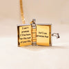My Daughter Book Necklace - I'm Always With You