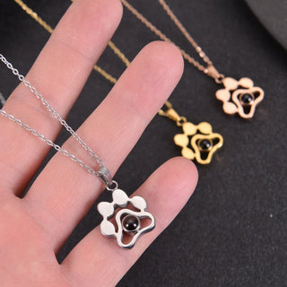 Pet Paw Photo Necklace – A Unique Personalized Keepsake