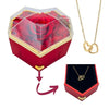 Forever Rose Heart Box - Personalized Necklace Gift Set