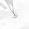 Custom Disc Necklace with Initial and Birth Date – A Perfect Personalized Gift