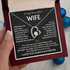 To My Wife - Meeting You Was Fate - Forever Heart Necklace Gift Set