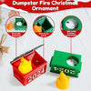 Dumpster Fire Ornament – "Everything is Fine" Holiday Humor Decoration