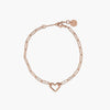 Open Heart Paperclip Chain Bracelet – Elegant and Stylish Jewelry