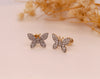 Diamond Butterfly Stud Earring – A Delicate Symbol of Transformation and Elegance