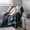 Custom Music and Photo Starlight Blanket - Anniversary & Couple gift