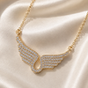 Angel Wing Necklace for Women – Sparkling Cubic Zirconia Pendant Jewelry Gift