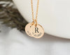 Custom Disc Necklace with Initial and Birth Date – A Perfect Personalized Gift