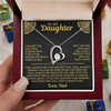 To My Daughter - I Will Always Be Proud of You - Forever Love Necklace Gift Set