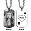 Surprise Gift Pendant - Custom Photo Engraving Couple Necklace