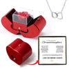 Love's Embrace Granddaughter Interlocking Heart Necklace and Apple Gift Box