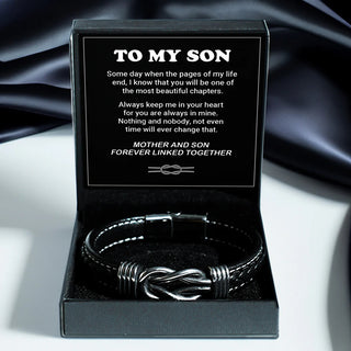 To My Son | Forever Linked Together | Premium Bracelet Gift Set