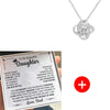 To My Daughter Necklace | Promise To Love You | Premium Gift Box Set