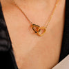 Engraved Heart Necklace - With Real Rose - To My Mother