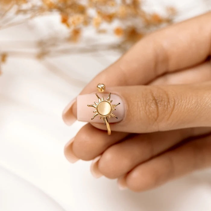 To My Daughter | Sun Fidget Ring | Anniversary Gifts For Daughter ...