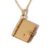 Custom Book Necklace, Any Message Inside - Anniversary Gift For Her