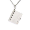 Custom Book Necklace, Any Message Inside - Anniversary Gift For Her