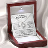 To My Beautiful Soulmate | In Your Eyes I Have Found My Home | Forever Love Necklace