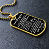 To My Daughter From Dad | My Greatest Accomplishment | Dog Tag Necklace