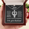 To My Love | Engraved Heart Necklace for Wife | Premium Gift Box Set