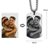 Surprise Gift Pendant - Custom Photo Engraving Couple Necklace