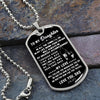To My Daughter From Dad | My Greatest Accomplishment | Dog Tag Necklace