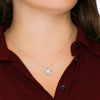 To My Daughter | Necklace With Eternal Rose | Forever Rose Apple Box