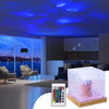 Crystal Lamp Water Ripple Projector Night Light LED Table Lamp