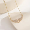 Angel Wing Necklace for Women – Crystal Guardian Angel Wings Pendant Jewelry Gift