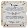 To My Beautiful Daughter | Always Keep Me In Your Heart | Bracelet For Daughter